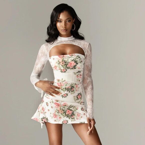 Alieva Floral Mini Dress size S - Picture 1 of 5